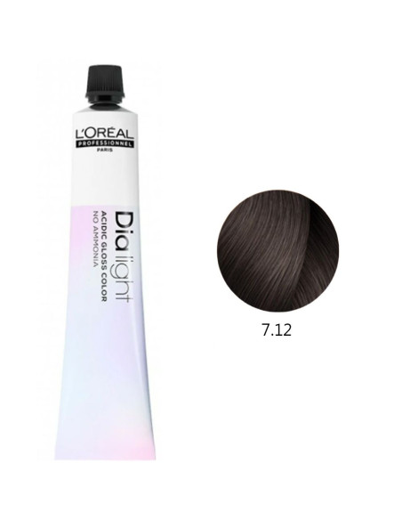 Dialight 7.12 Louro Cinza Profundo - L'Oreal Profissional DiaLight L'Oreal