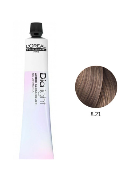 Dialight 8.21 Louro Cinza Iridescente - L'Oreal Profissional DiaLight L'Oreal