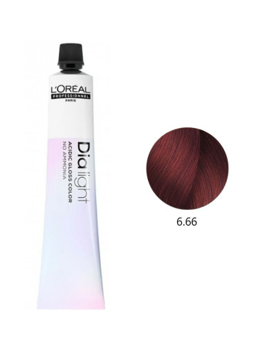 Dialight 6.66 Louro Escuro Vermelho Intenso - L'Oreal Profissional DiaLight L'Oreal