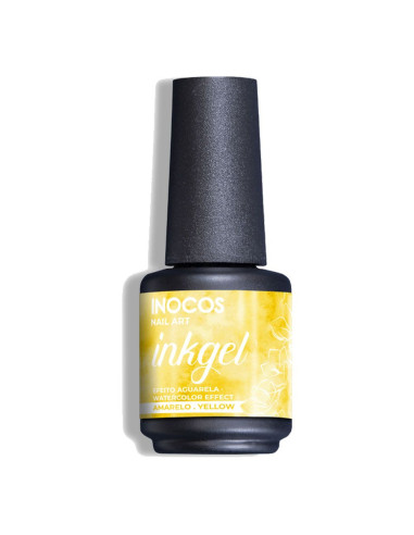 Verniz Efeito Aguarela Ink Gel Amarelo 15ml - INOCOS INOCOS Complementos