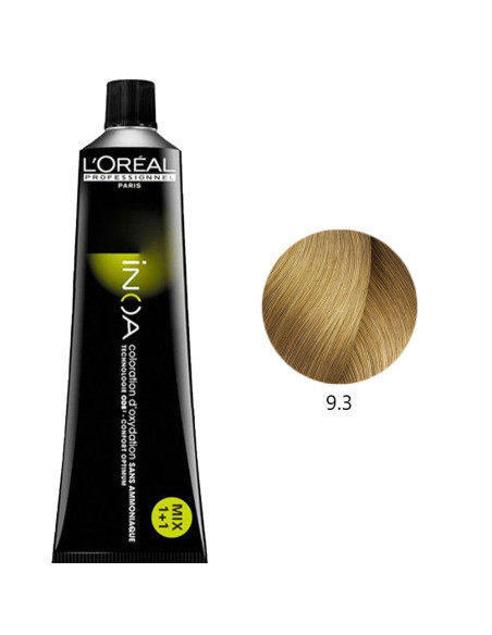 Inoa 9.3 Fundamentais Louro Claro Dourado 60g L'Oreal Profissional Inoa L'Oreal