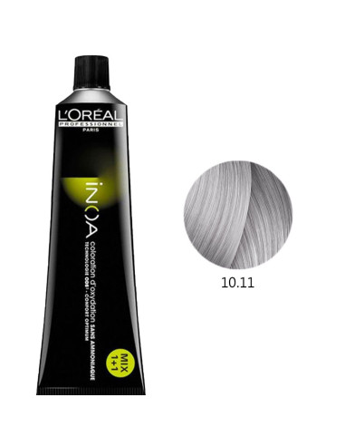 Inoa 10.11 Louro Platinado Cinza Profundo 60g L'Oreal Profissional Inoa L'Oreal