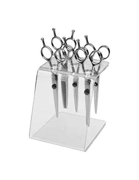 Soporte rectangular de tijeras de peluquería
