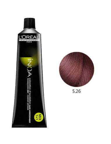 Inoa 5.26 Castanho Claro Irisado 60ml Loreal Profissional Inoa L'Oreal