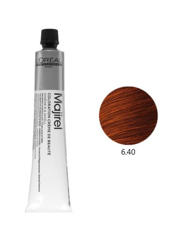 Majirouge 6.40 Louro Escuro Acobreado Intenso 50ml Loreal Profissional LIM Majirouge L'Oreal