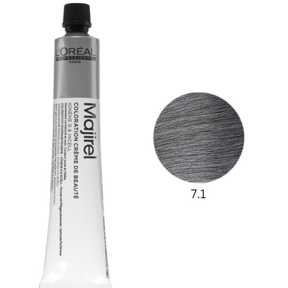 L'Oréal Majirel 7.1 Cool Inforced rubio ceniza 60 ml