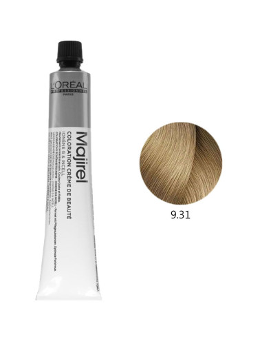 Majirel 9.31 Louro Muito Claro Dourado Cinza 50ml Loreal Profissional Majirel L'Oreal