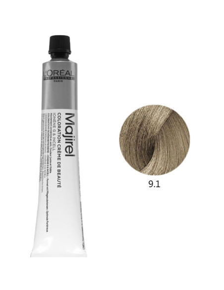 Majirel 9.1 Louro Muito Claro Cendré 50ml Loreal Profissional Majirel L'Oreal