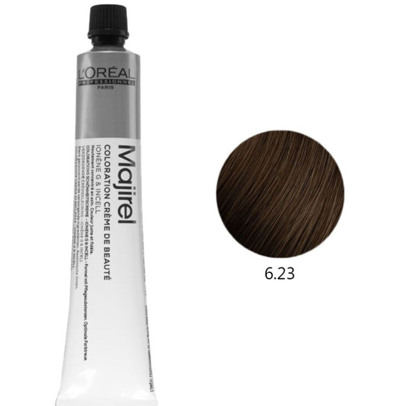 L'Oréal Majirel 6.23 rubio oscuro irisado dorado 60 ml