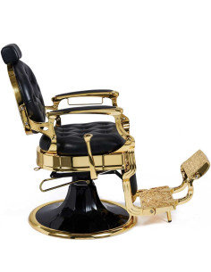 Kirk CG sillón de barbero hidráulico dorado brillante 2