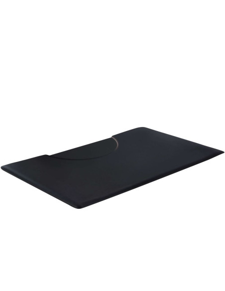 Layla alfombra rectangular antifatiga negra