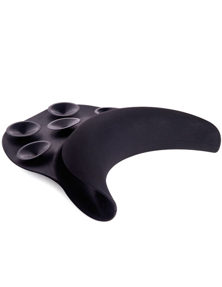 Rex protector de cuello negro con cinco ventosas