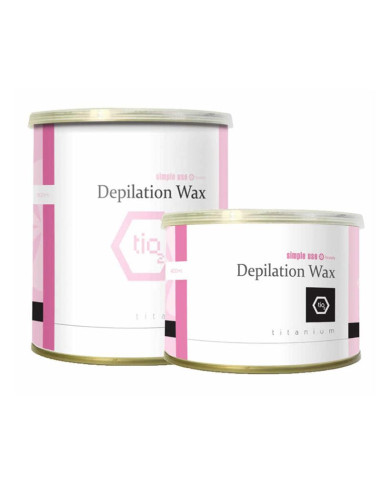 Cera Depilatória Lata 400ml - Rosa - Simple Use Cera em Lata