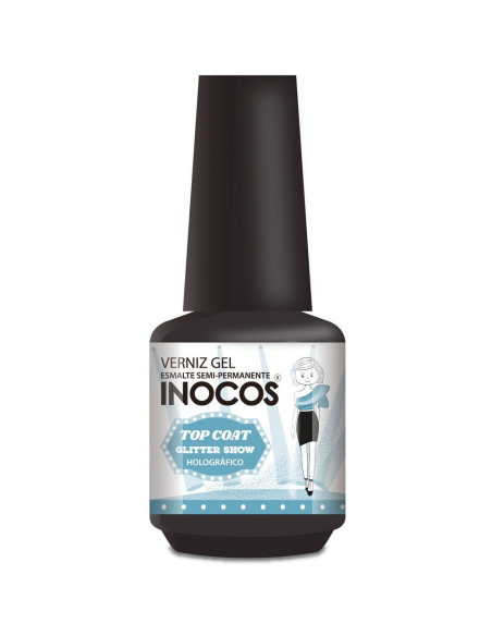 Top Coat Glitter Holográfico 15 ml Inocos INOCOS Complementos