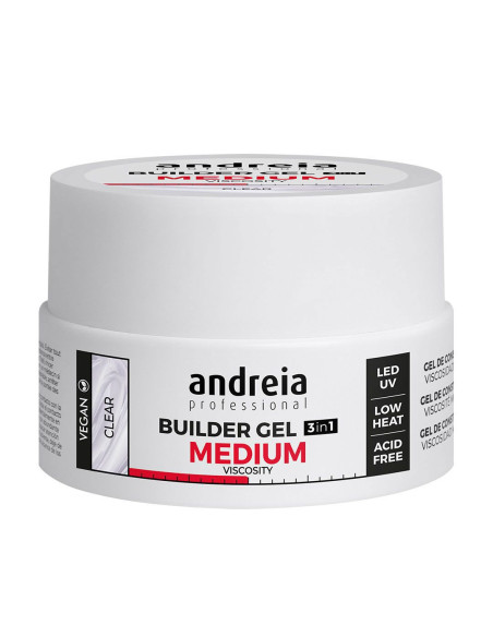 Andreia Builder Gel 3 IN 1 Clear - Média Viscosidade 22gr Gel Construção Andreia