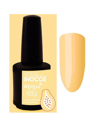 Maria Papaia Verniz Gel Laranjinha Pastel Neon 15ml Inocos INOCOS Verniz Gel