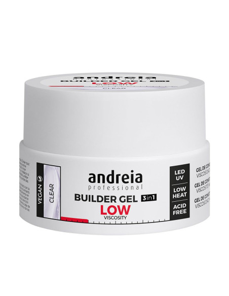 Andreia Builder Gel 3 IN 1 Clear - Baixa Viscosidade 22gr Gel Construção Andreia