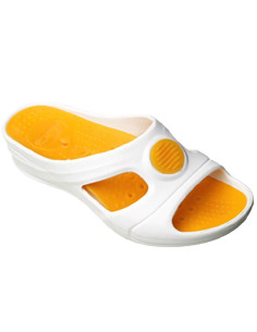 Senses Aqua Branca/ Laranja Calçado Profissional Soca WOCK Desc Calçado Outlet 2