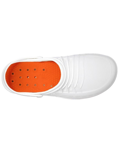 Zuecos WOCK Clog naranja/blanco