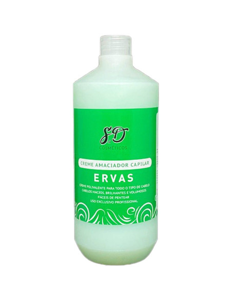 Creme Amaciador Ervas 1L Profissional Shampoos e Cremes de Rampa 