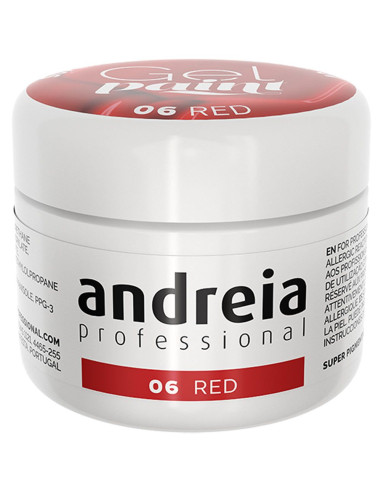 Gel Paint Red 06 - Andreia Professional Nail Art Andreia