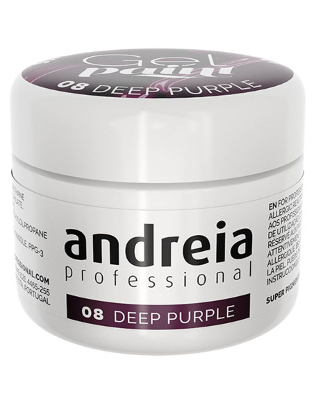 Gel Paint Deep Purple 08 - Andreia Professional Nail Art Andreia