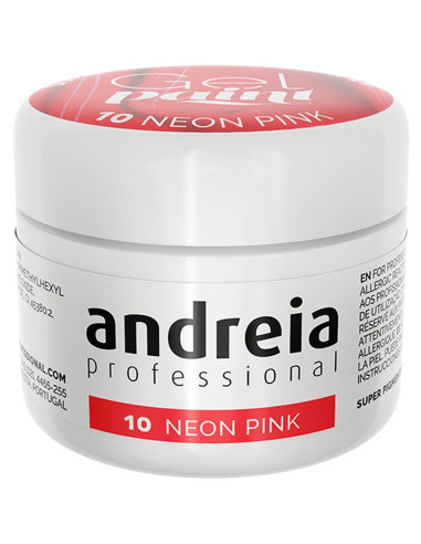 Gel Paint Neon Pink 10 - Andreia Professional Nail Art Andreia