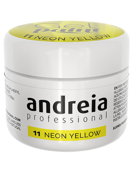 Gel Paint Neon Yellow 11 - Andreia Professional Nail Art Andreia