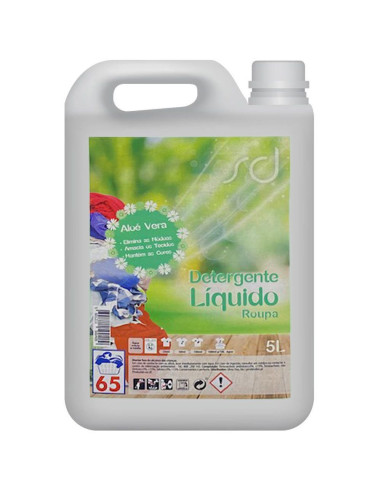 Detergente Roupa Líquido Aloé Vera 5L Profissional Detergentes