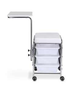 Carrinho c/Assento Manicure OLSON Mesas de Manicure 2