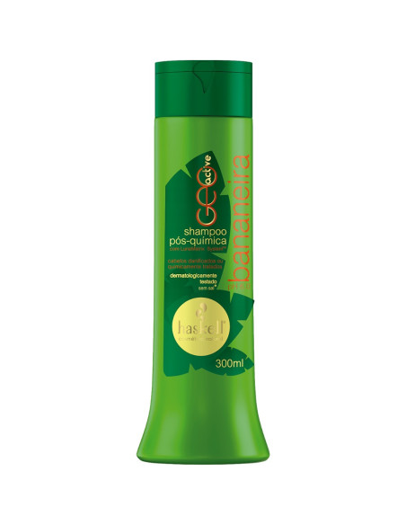 Shampoo Bananeira p/Cabelos Tratados Quimicamente 300ml - Haskell Haskell Bananeira