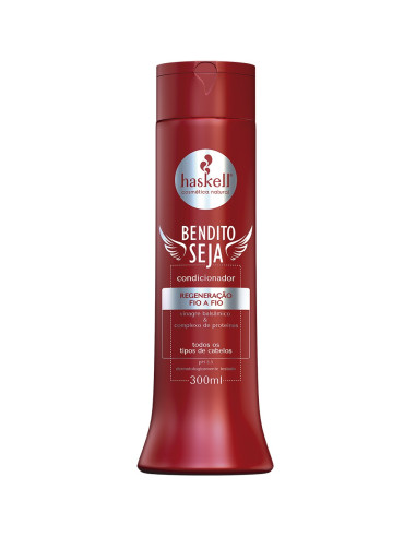 Condicionador Bendito Seja Haskell 300ml para todos os tipos de cabelo | DESC Haskell Bendito Seja