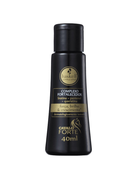 Complexo Fortalecedor Cavalo Forte 35ml para cabelos fracos, opacos e com dificuldade no crescimento Haskell Cavalo Forte