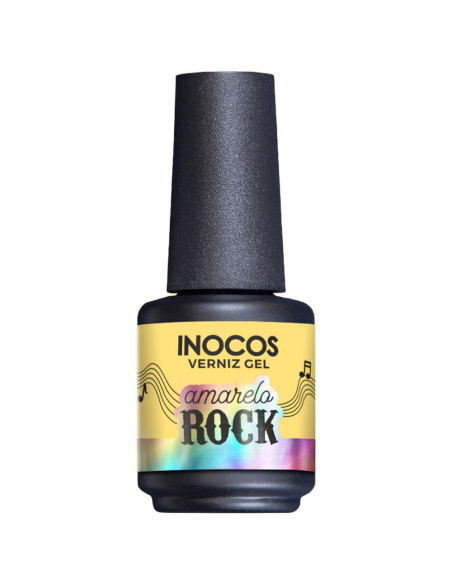 Verniz Gel Amarelo Rock 15ml - Festival de Verão INOCOS INOCOS Verniz Gel