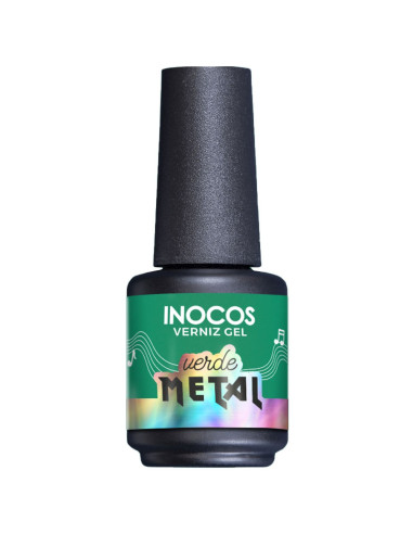 Verniz Gel Verde Metal 15ml - Festival de Verão INOCOS INOCOS Verniz Gel