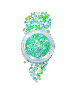 Inocos Glitter Fantasia verde y azul 1 g