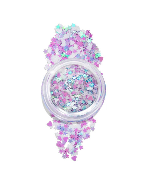 Glitter Fantasia Mix Roxo e Azul 1g - INOCOS INOCOS Nail Art