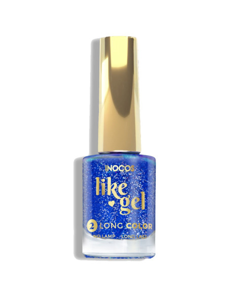 Inocos Like Gel 150 azul glitter Jazz 11 ml