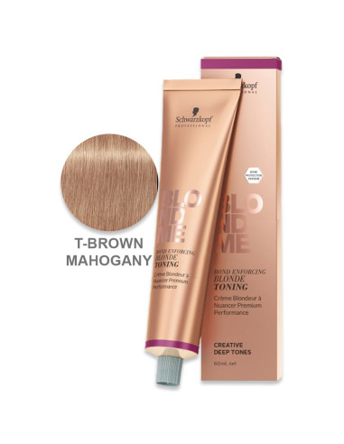 Creme Tonalizante T Brown Mahogany Blond Me 60ml - Schwarzkopf Blond Me Produtos de Cor