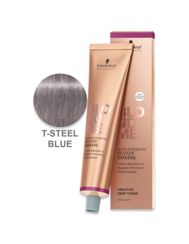 Creme Tonalizante T Steel Blue Blond Me 60ml - Schwarzkopf Blond Me Produtos de Cor