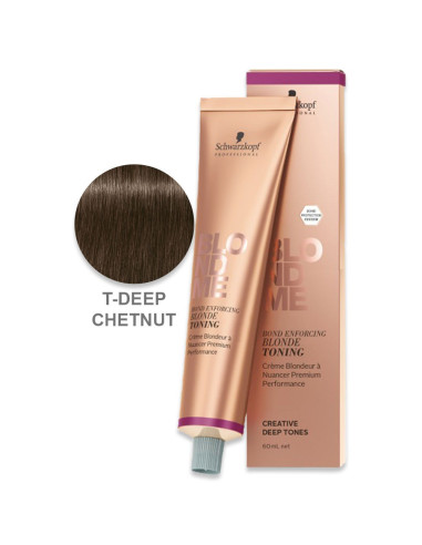 Creme Tonalizante T Deep Chestnut Blond Me 60ml - Schwarzkopf Blond Me Produtos de Cor