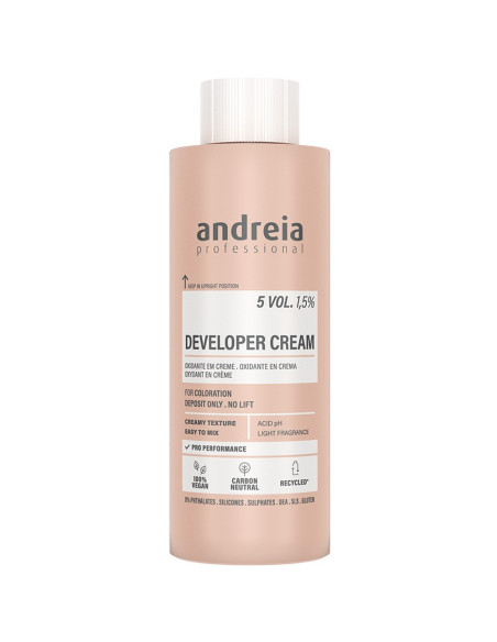 Oxidante Cabelo Developer Cream 5Volumes 1,5% 150ml - Andreia Profissional Descolorantes Andreia