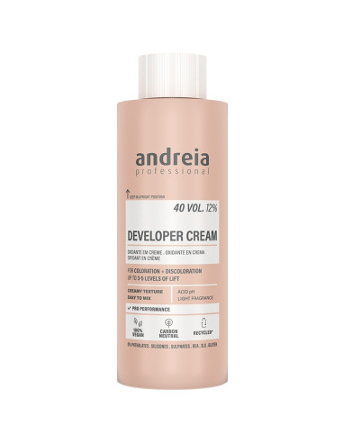 Oxidante Cabelo Developer 40 Vol. 12% 150ml - Andreia Profissional Descolorantes Andreia