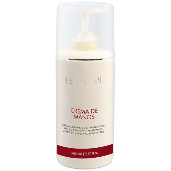 Levissime crema de manos con resveratrol 500 ml