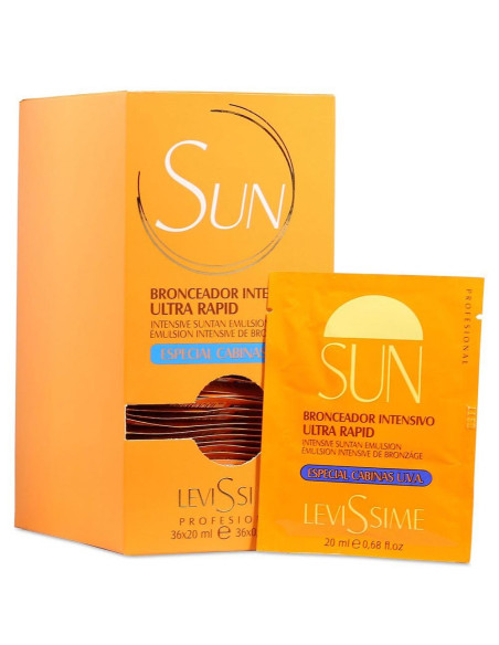 Pack de Saquetas Bronzeador Intensivo Levissime Autobronzeador