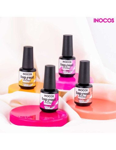 Coleção Top Coats Vitral 15ml - INOCOS INOCOS Verniz Gel