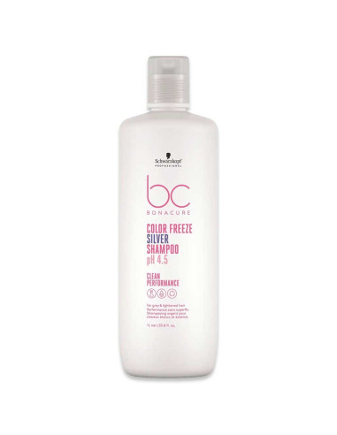 Shampoo com Pigmentação Color Freeze Silver Bonacure 1000ml - Schwarzkopf BC Color Freeze