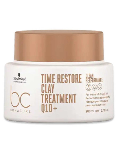 Máscara de Argila Time Restore Bonacure 200ml - Schwarzkopf BC Time Restore