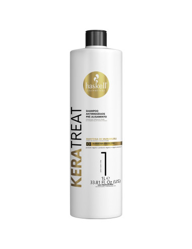 Shampoo Antirresiduos Pre Alisamento Keratreat 1L Haskell Keratreat