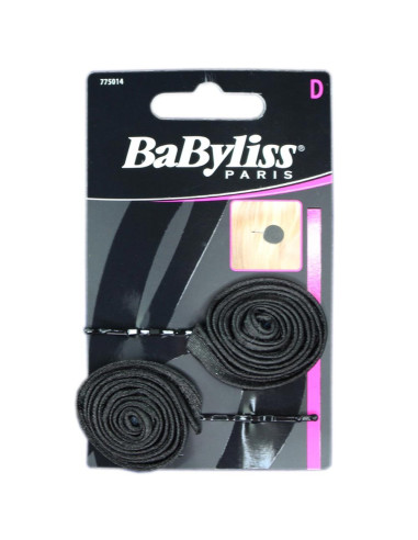 Pack 2 Ganchos Cabelo - Preto - Babyliss desc Frizetes | Ganchos | Molas 